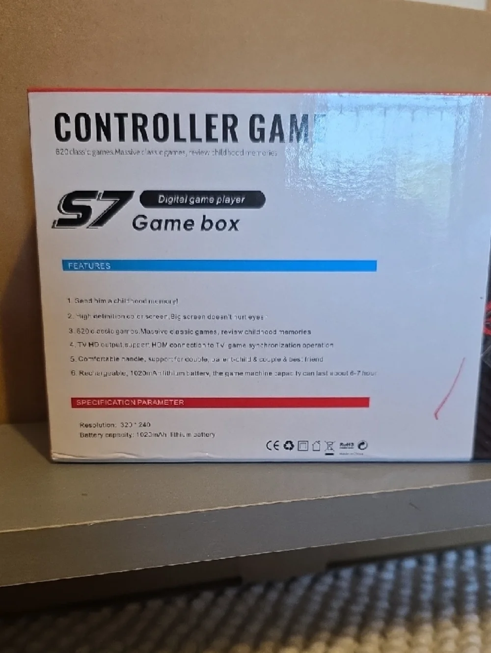 Game Box Controller Game - White & Red